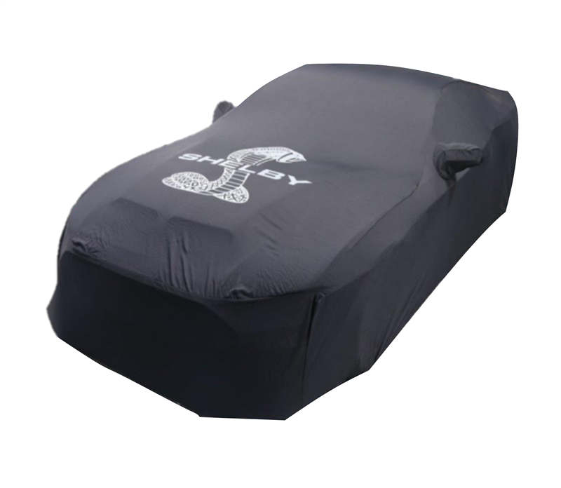 2005-2022 Shelby Car Cover (Indoor Car Cover) Black with Grey Tiffany Snake Logo