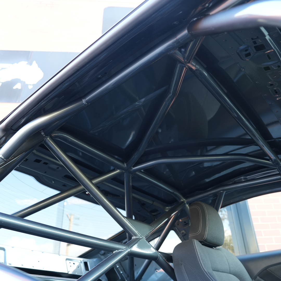 S550-S650 Mustang National Circuit Roll Cage - Installed & Painted