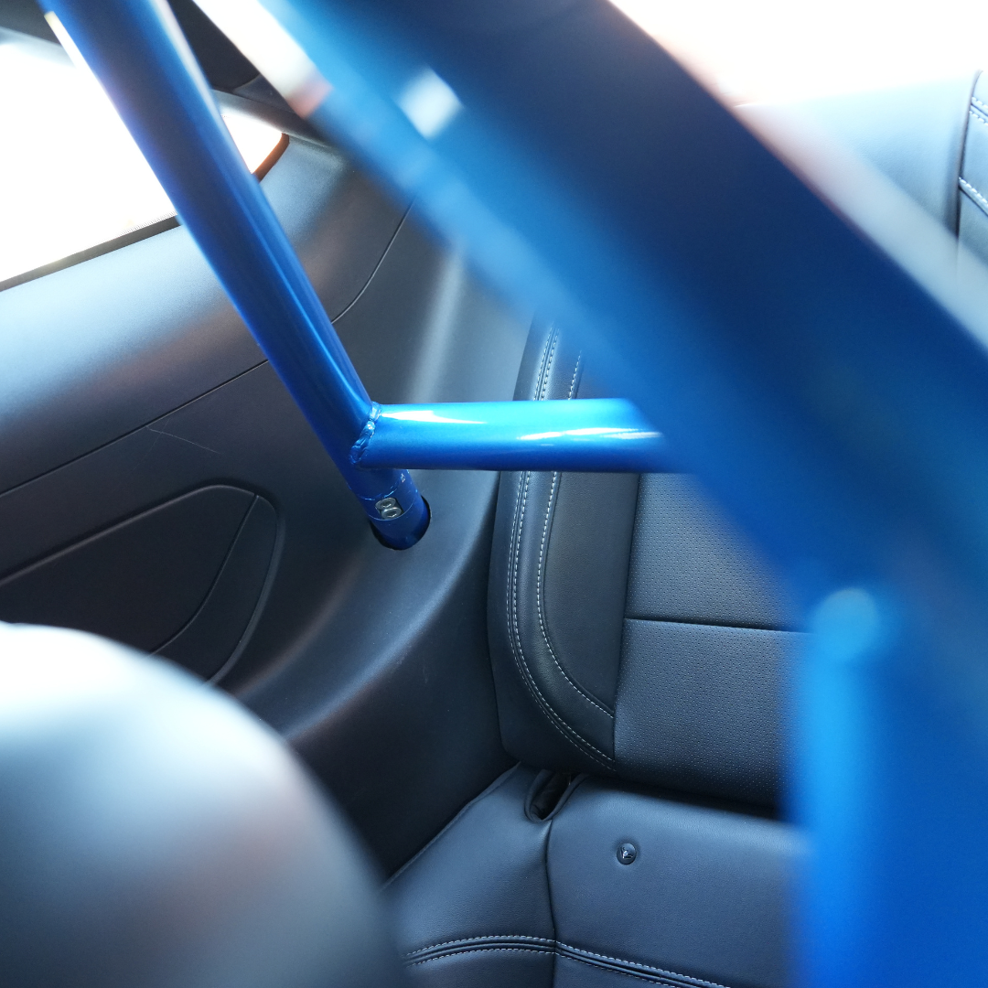 S550-S650 Mustang Bolt in Half Cage - Installed & Painted