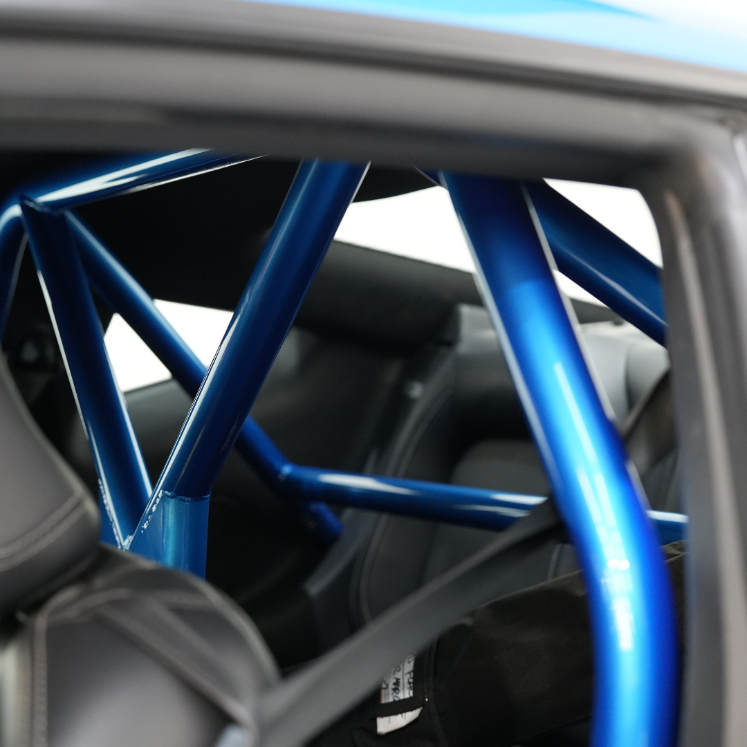S550-S650 Mustang Bolt in Half Cage - Installed & Painted