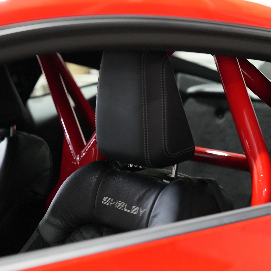 S550-S650 Mustang Bolt in Half Cage - Installed & Painted