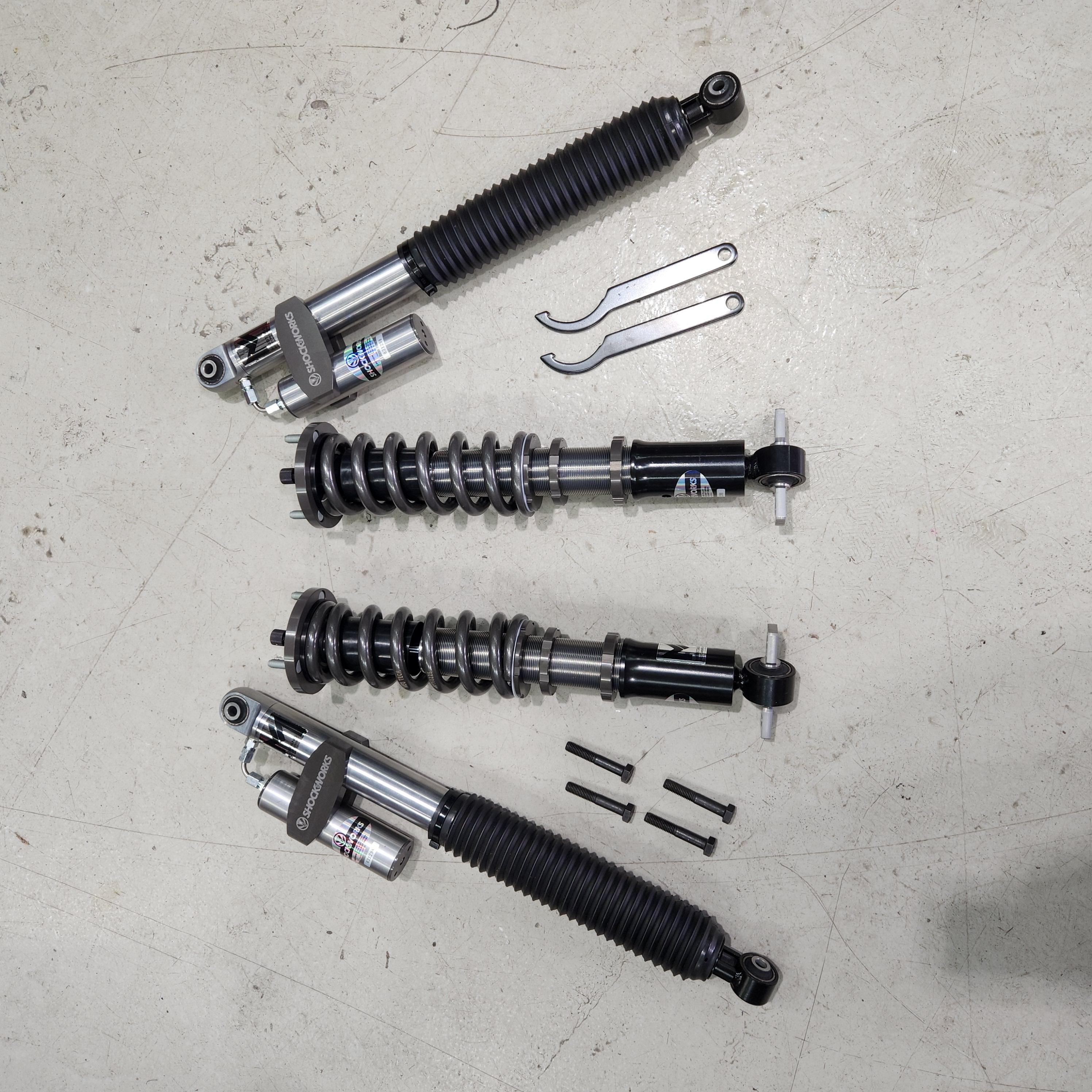 Shockworks 2022+ Next Gen Ranger Adjustable Performance Coilovers (Street Low Kit)