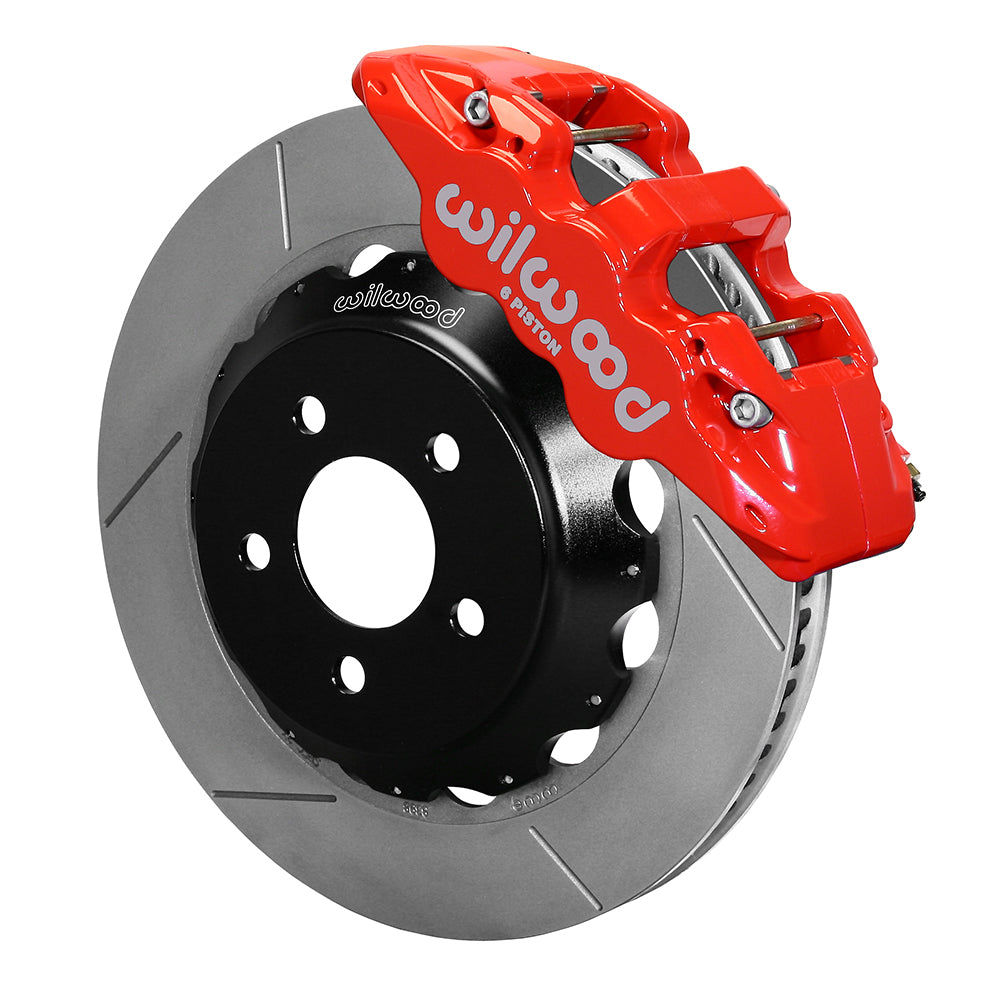 Wilwood 2015-23 6-Piston Front Brakes with Slotted Rotors (Red)