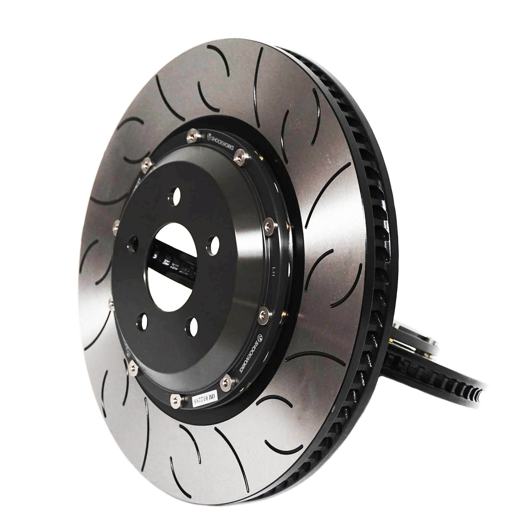 Shockworks 2015-23 Mustang GT Slotted 2-Piece Rotors - Rear Set (330mm)