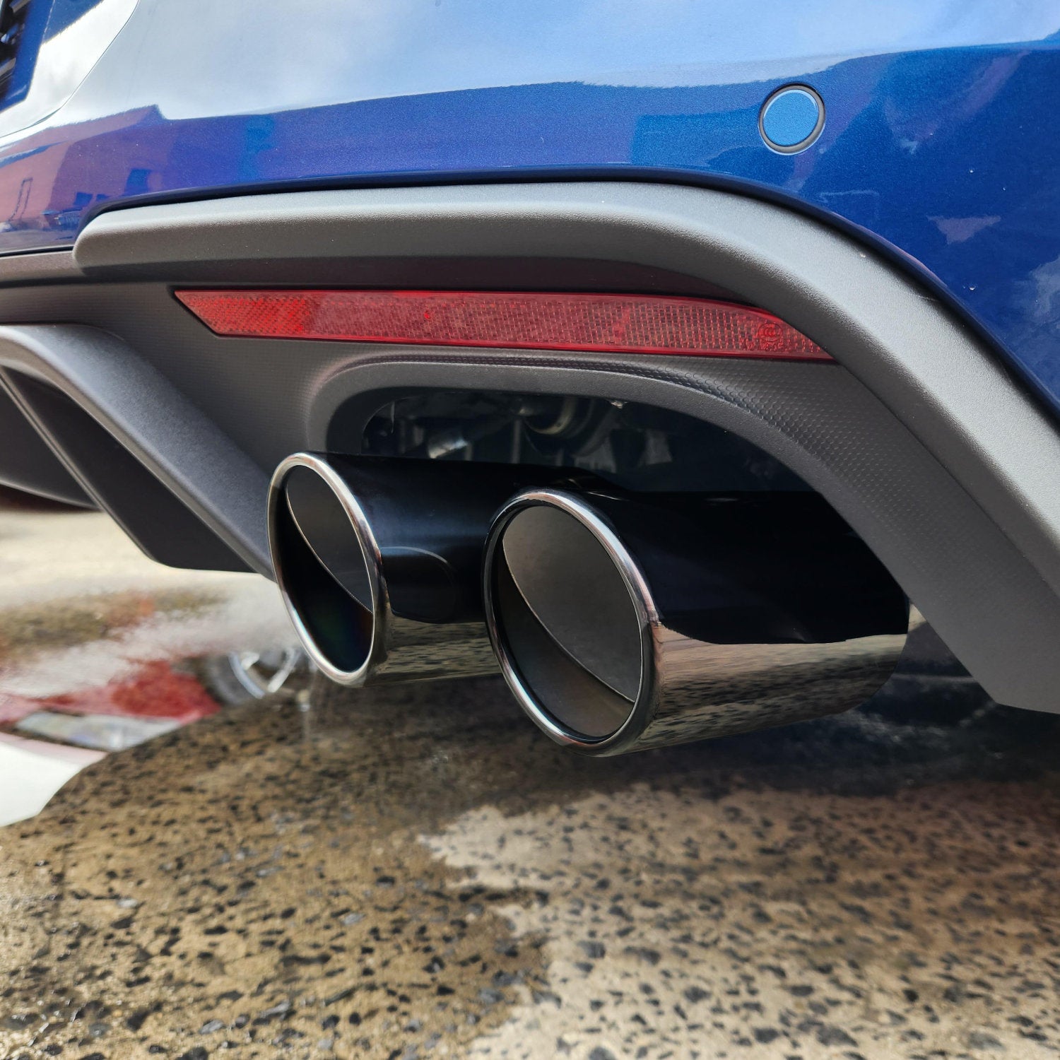 Mustang GT 2018-23 Black Quad Exhaust Tips