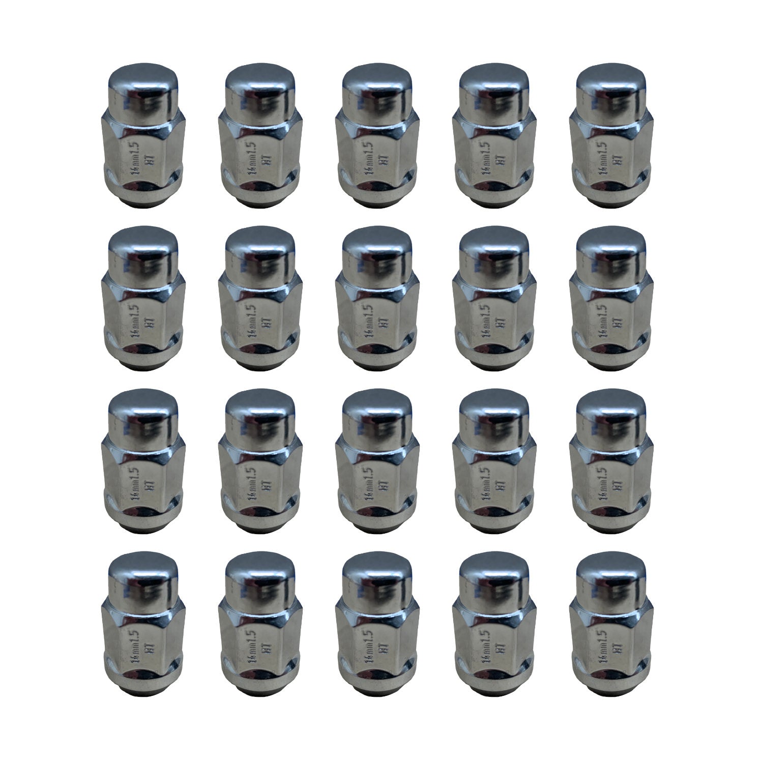 Shelby 2015-24 - Small Diameter 19mm Chrome Lug Nuts Set