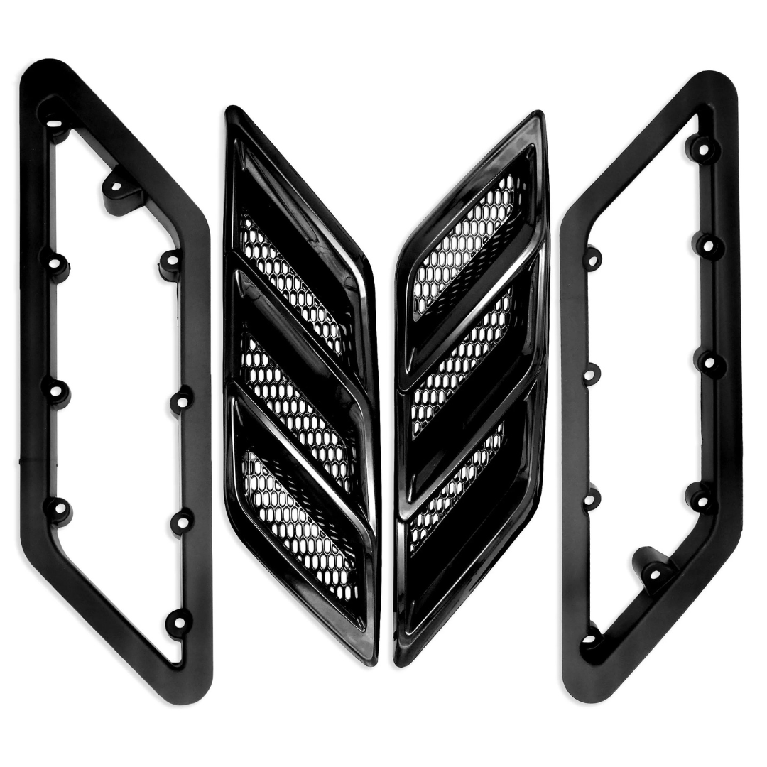 ROUSH 2015-23 Fender Vent Heat Extractors (Gloss Black)