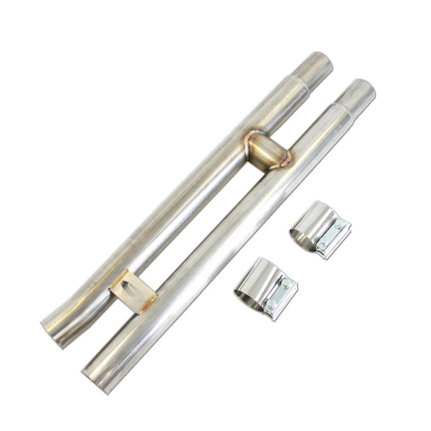 Steeda 2015-24 S550/S650 Mustang GT 5.0L H-Pipe  304 Stainless Resonator Delete