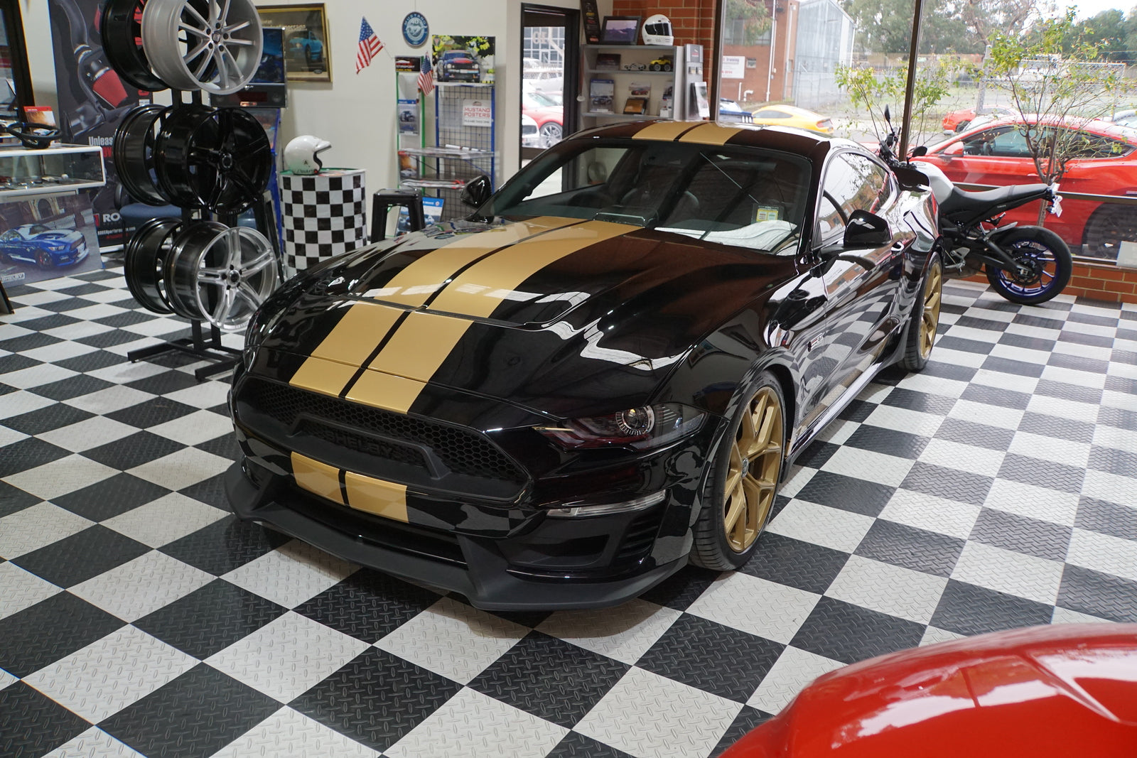 Mustang Motorsport Shelby Super Snake Style Stripe Kit - Fitted