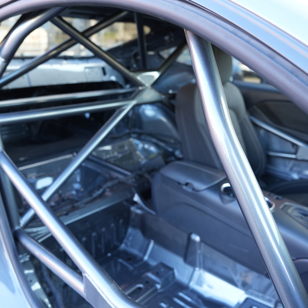 S550-S650 Mustang National Circuit Roll Cage - Installed & Painted