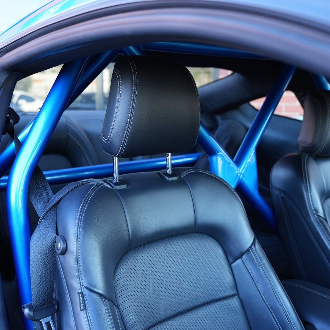 S550-S650 Mustang Bolt in Half Cage - Installed & Painted