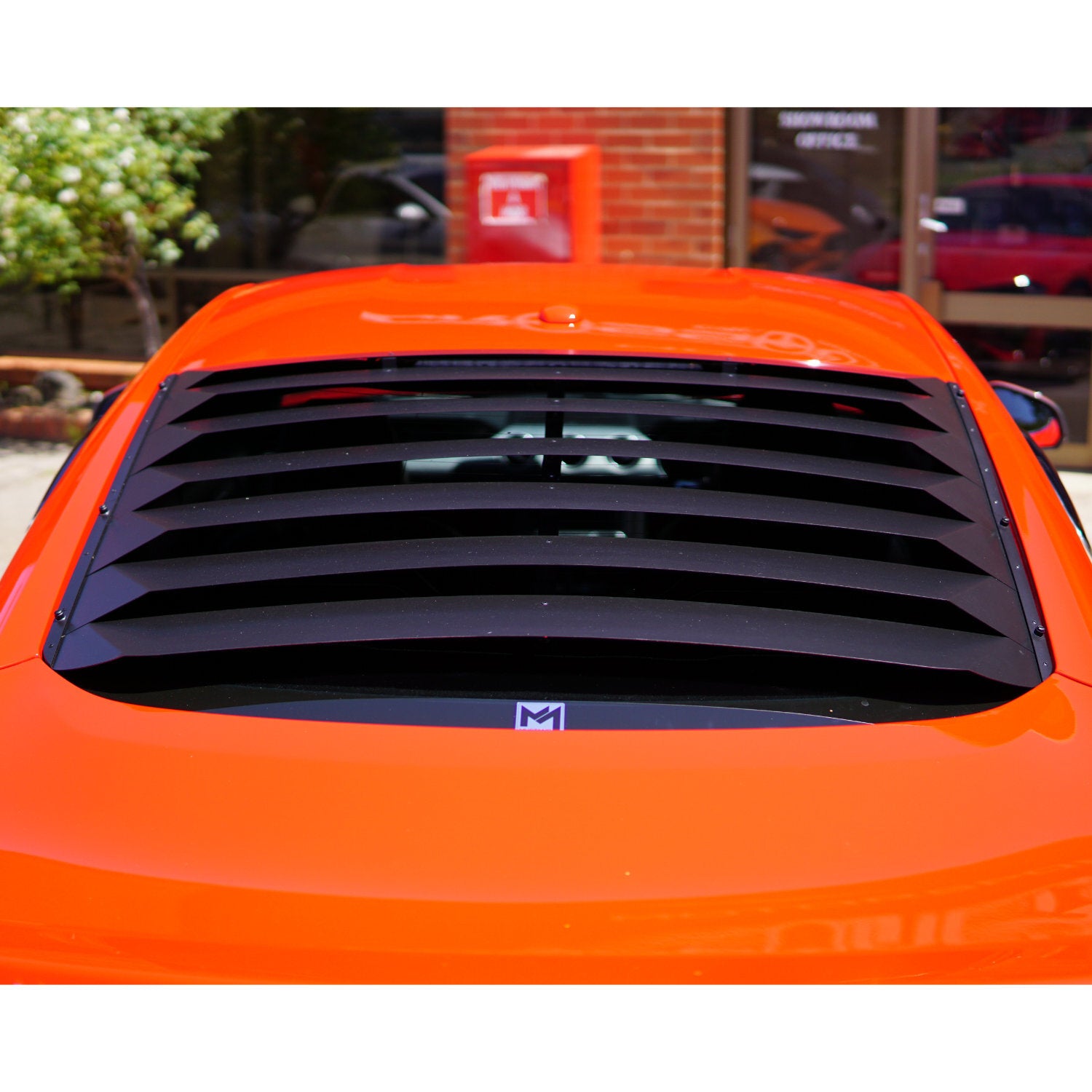 SpeedForm 2015-25 Rear Window Louver - Aluminium