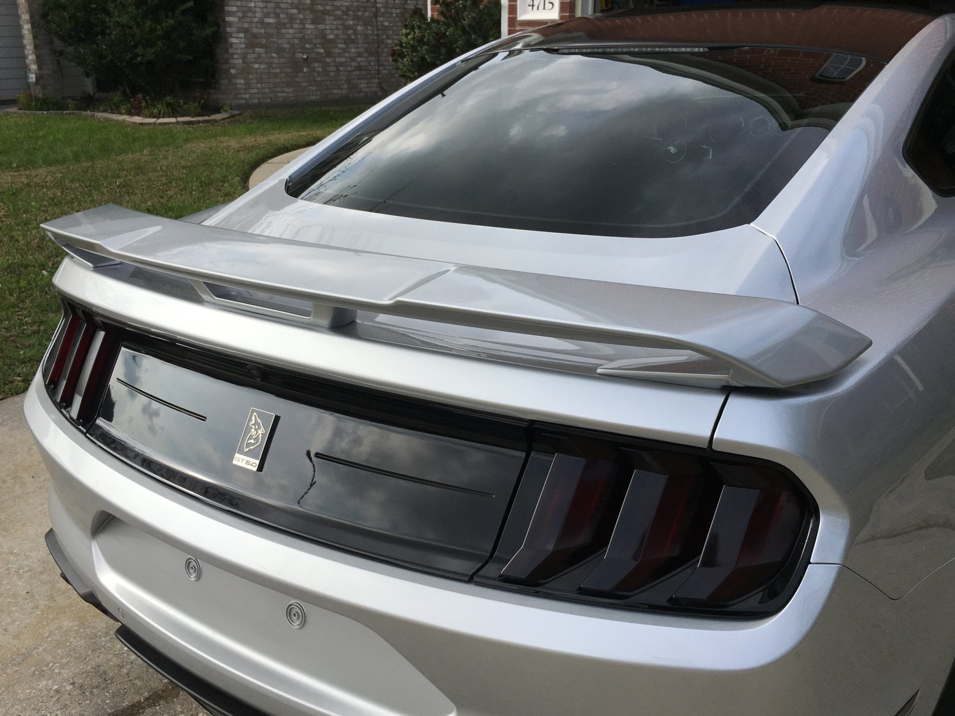 OEM 2015-23 GT Performance Pack Rear Spoiler - Ingot Silver