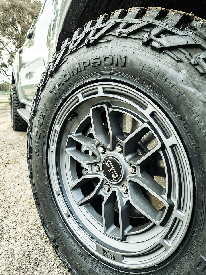 Rtr Evo 6 Ranger Raptor RTR Ranger Evo 6 Wheel Set Satin Charcoal