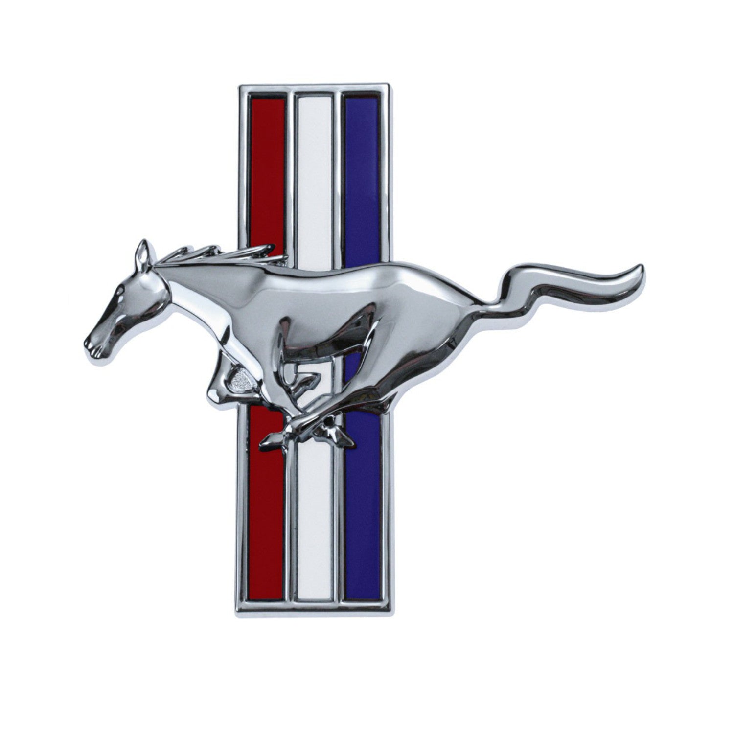 Ford Tribar Pony Running Horse Badge Emblem LH